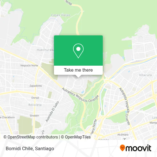 Bomidi Chile map