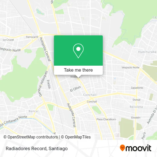 Radiadores Record map