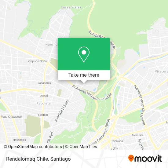 Rendalomaq Chile map
