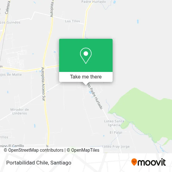 Portabilidad Chile map