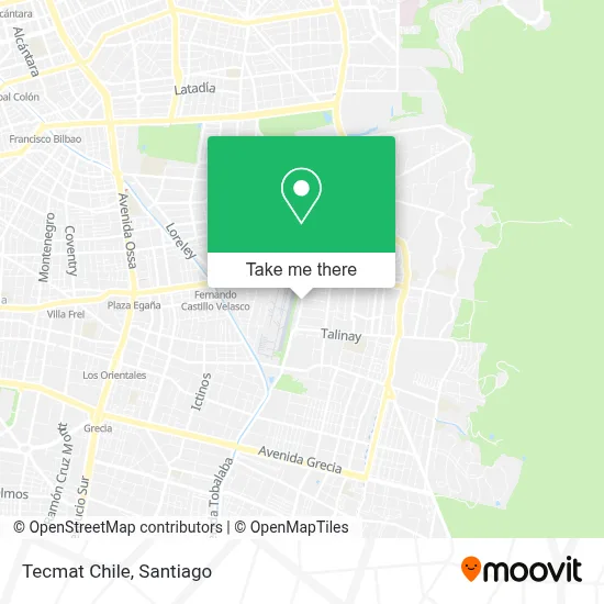 Tecmat Chile map