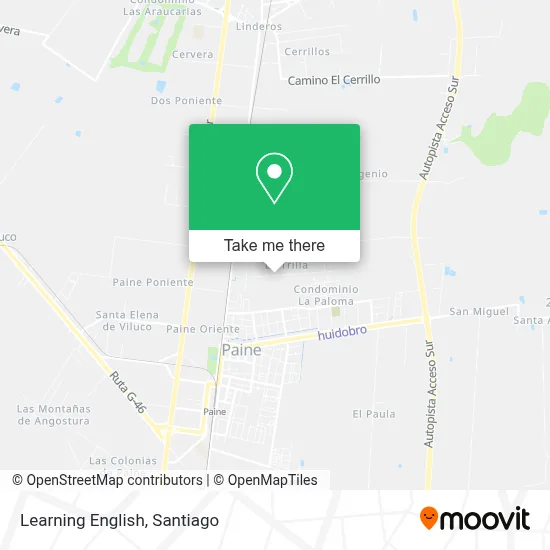 Learning English map