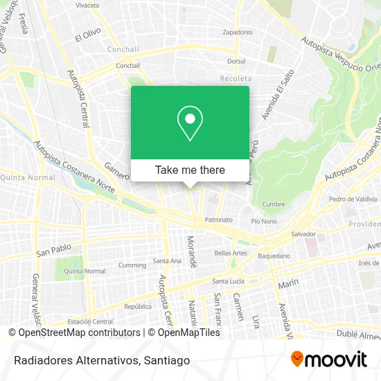 Radiadores Alternativos map
