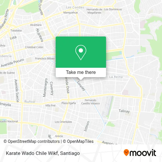 Karate Wado Chile Wikf map