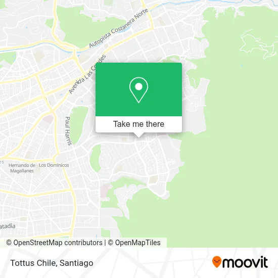 Tottus Chile map