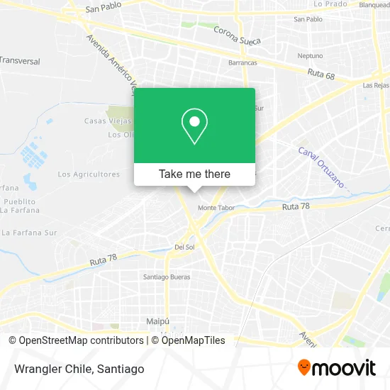 Wrangler Chile map
