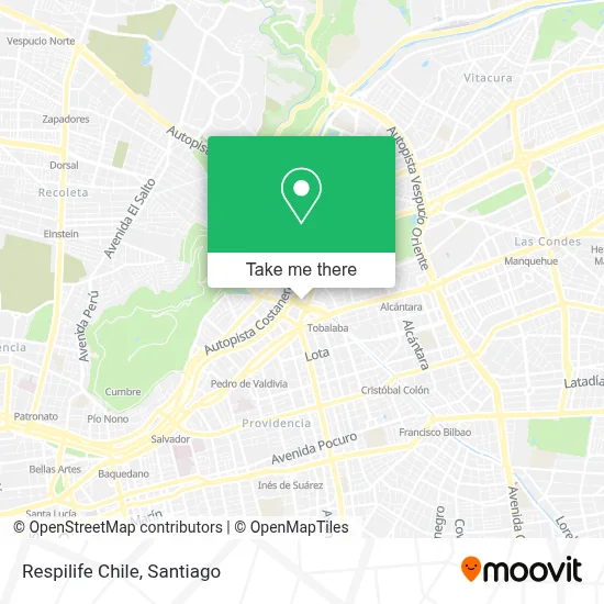 Respilife Chile map