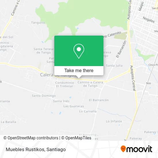 Muebles Rustikos map