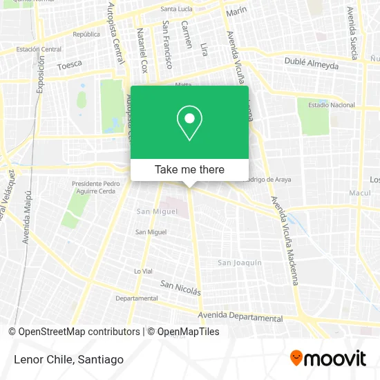 Lenor Chile map