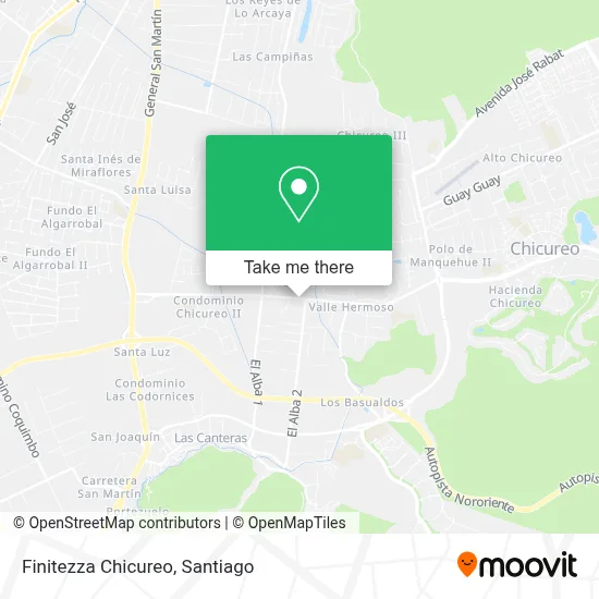 Finitezza Chicureo map