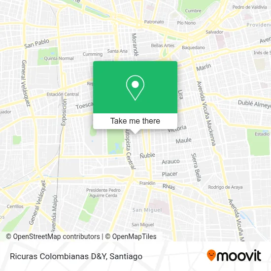Ricuras Colombianas D&Y map
