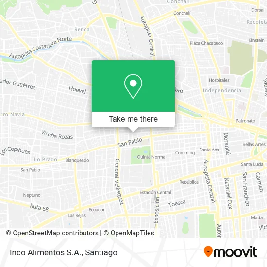 Inco Alimentos S.A. map