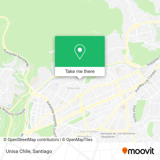 Unisa Chile map