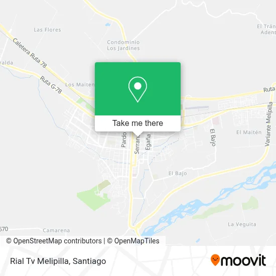 Rial Tv Melipilla map