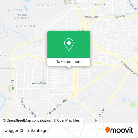Jogger Chile map