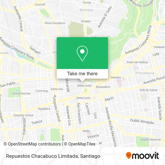 Repuestos Chacabuco Limitada map