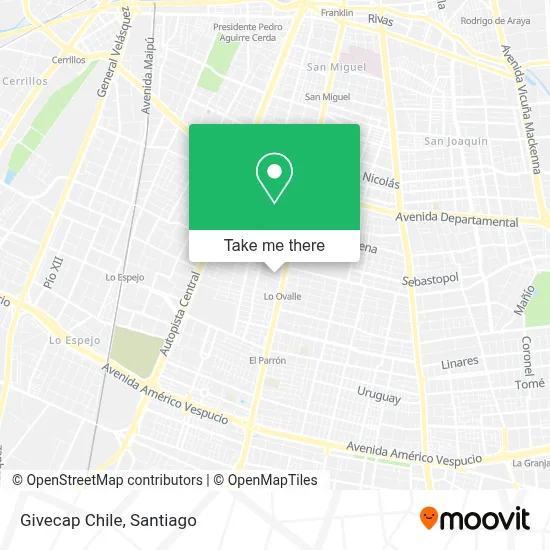 Givecap Chile map