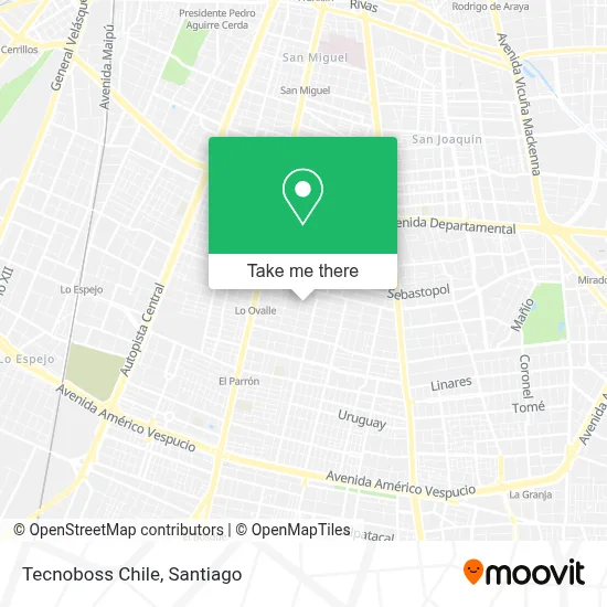 Tecnoboss Chile map