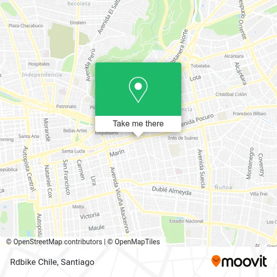 Rdbike Chile map