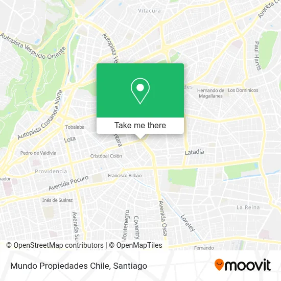 Mundo Propiedades Chile map