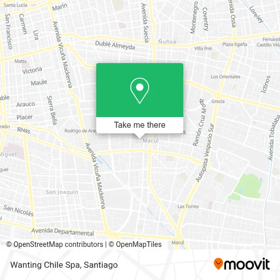 Wanting Chile Spa map