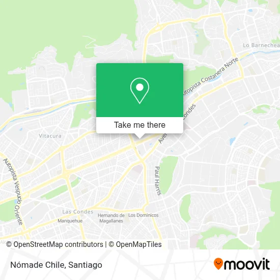 Nómade Chile map