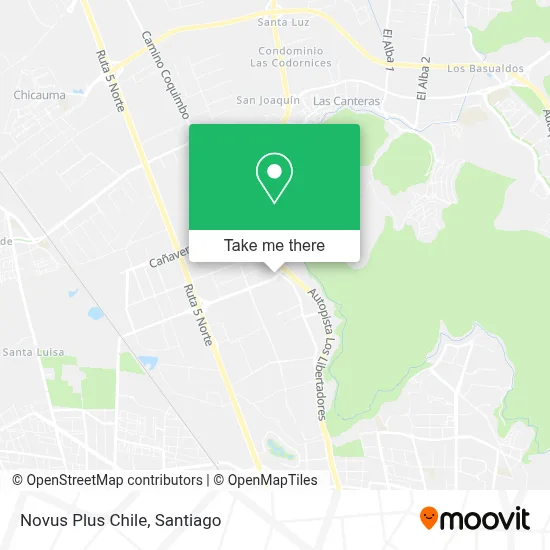 Novus Plus Chile map