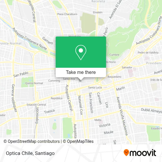 Optica Chile map