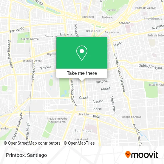 Printbox map