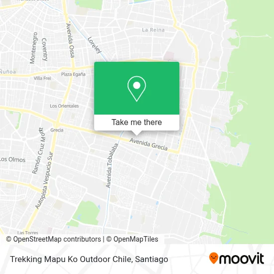 Trekking Mapu Ko  Outdoor Chile map