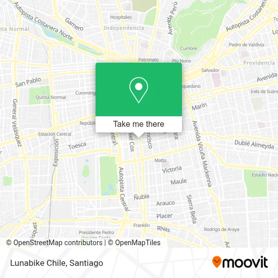Lunabike Chile map