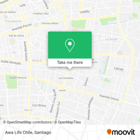 Awa Life Chile map
