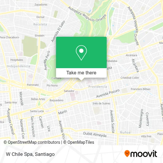 W Chile Spa map