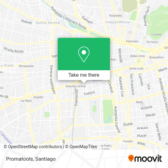 Promatools map