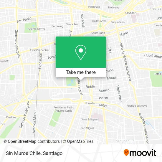Sin Muros Chile map