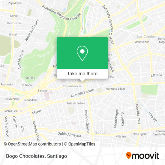 Bogo Chocolates map