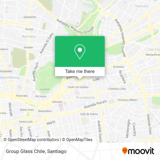 Group Glass Chile map