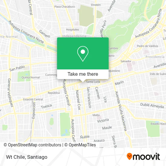 Wt Chile map