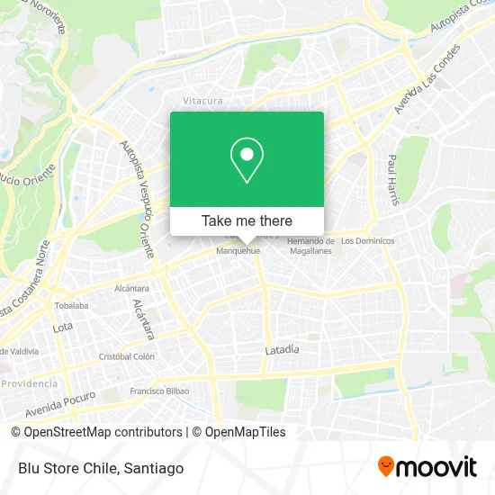 Blu Store Chile map