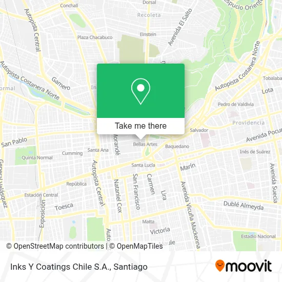 Inks Y Coatings Chile S.A. map