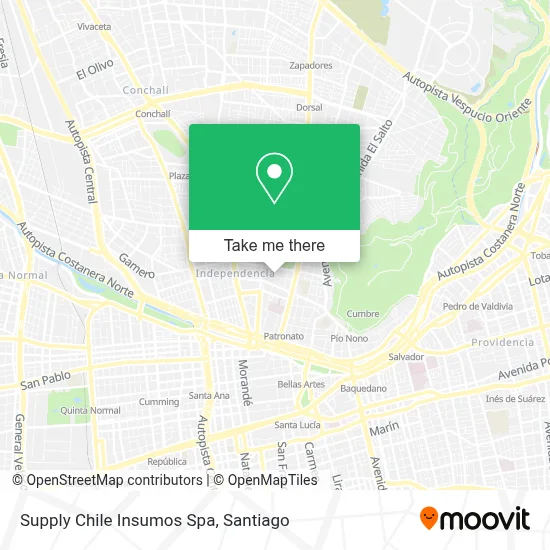 Supply Chile Insumos Spa map