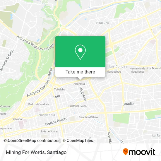 Mining For Words map