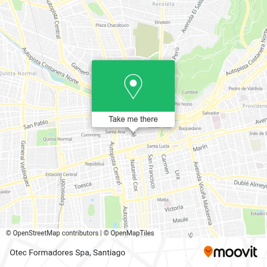 Otec Formadores Spa map