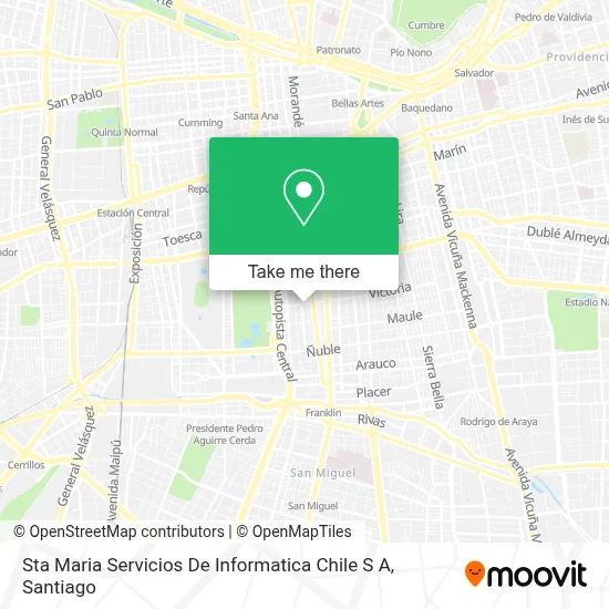 Sta Maria Servicios De Informatica Chile S A map