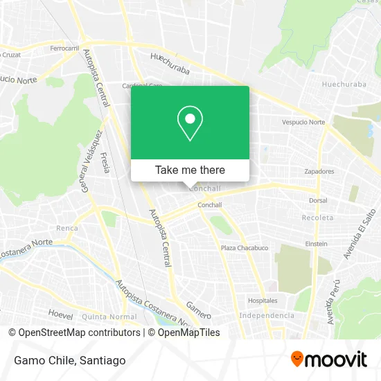 Gamo Chile map