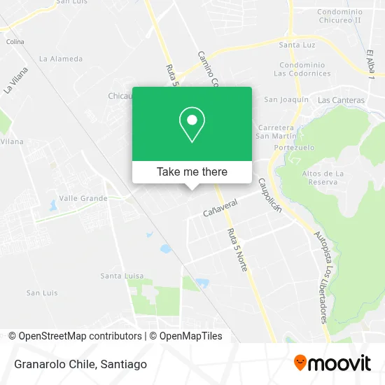 Granarolo Chile map