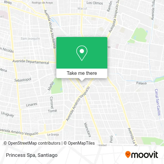 Princess Spa map