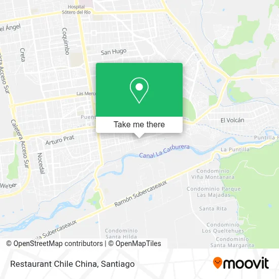 Restaurant Chile China map