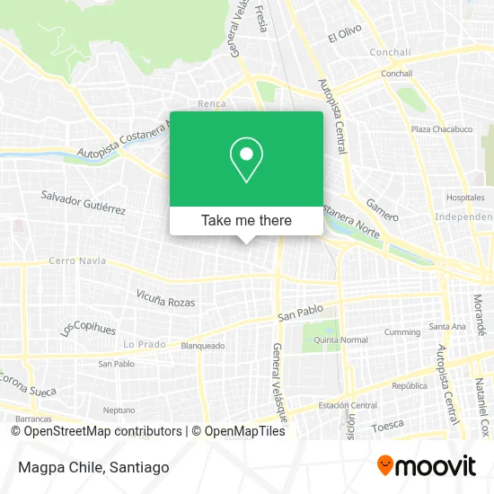 Magpa Chile map