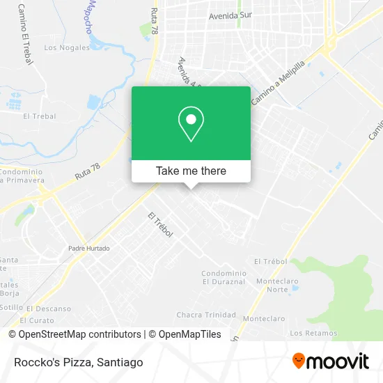 Roccko's Pizza map